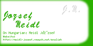jozsef meidl business card